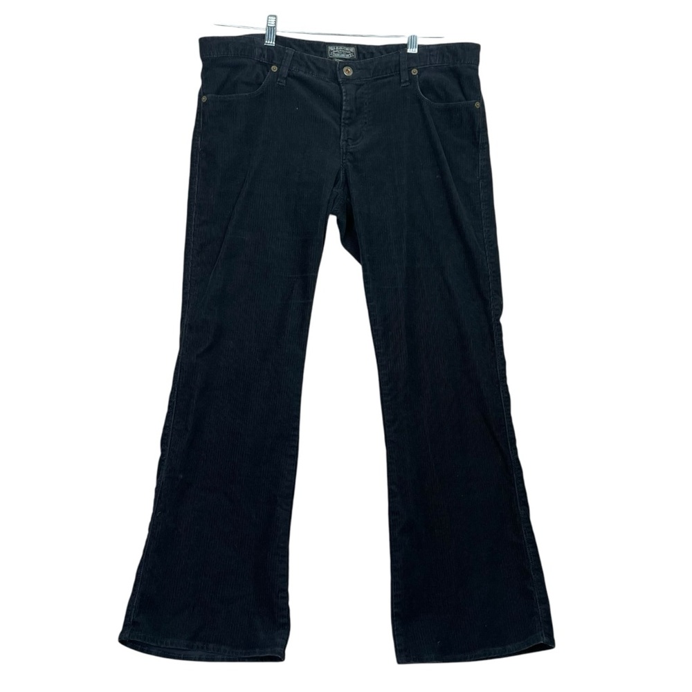 Ralph Lauren Pants Women 10(35x30) Corduroy Boot Cut Polo Jeans Company Black